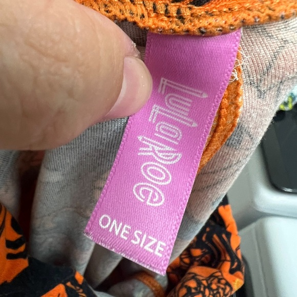 lularoe halloween leggings unicorn skeleton pants one size spider cobwebs htf - Picture 3 of 3